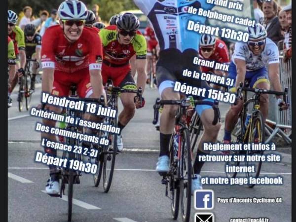 Première course cycliste du PAC44- Critérium de St&nbsp;Géréon